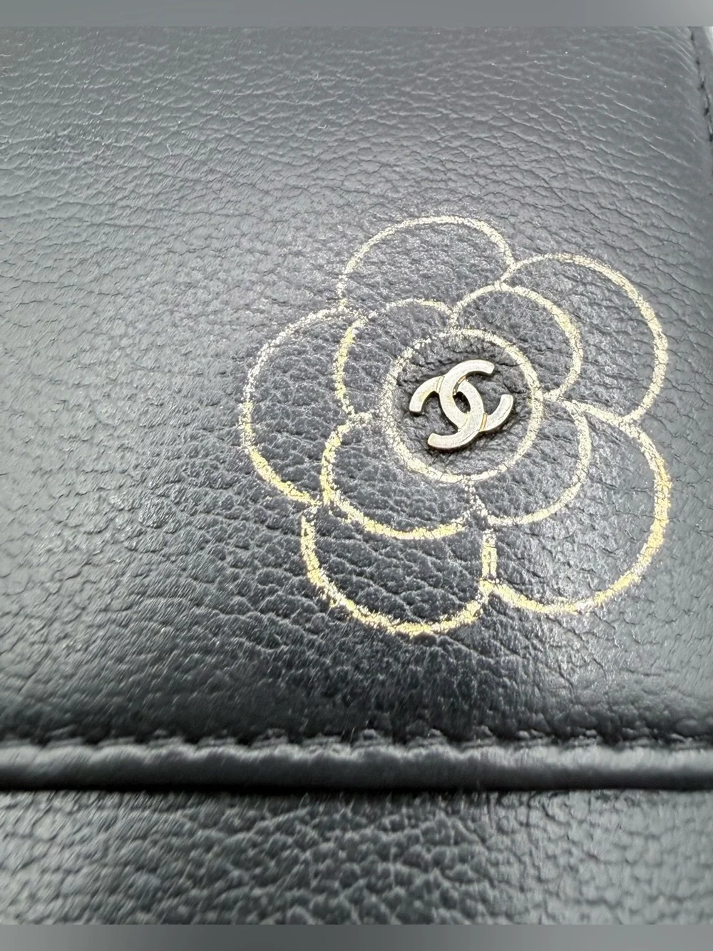 CHANEL Camellia Lambskin Long Wallet. W/ COA-PRISTINE CONDITION!